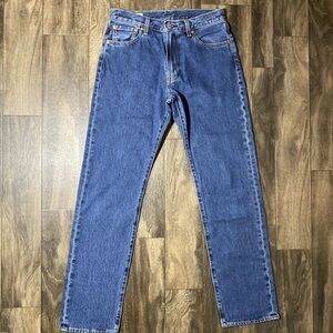 Levi's Premium 551 Z Jeans Men's 30x34 Big E Authentic Straight Fit Hemp Blend